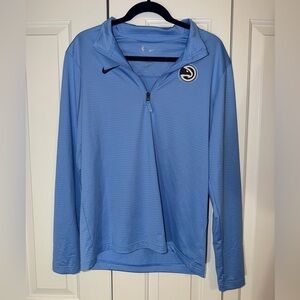 Nike Light Blue Atlanta Hawks Textured Quarter-Zip, Size M